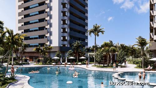 INVERSIONES INMOBILIARIAS RESIDENCIALES 1 Habitación   1 parking  en 4to Piso  Con BBQ area EN REPUB