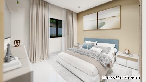 EDEN TROPICAL Préstamo Bancario BAVARO PUNTA CANA PROYECTO DE PISOS 1, 2 Cuartos de dormir  en Terce