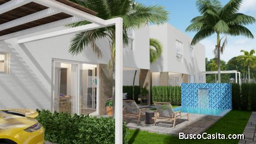 CORAL VILLA PALMERA I Propiedades 3 Recámaras de 2 plantas   1 Baño 1 y 2 parqueos en Punta Cana, La
