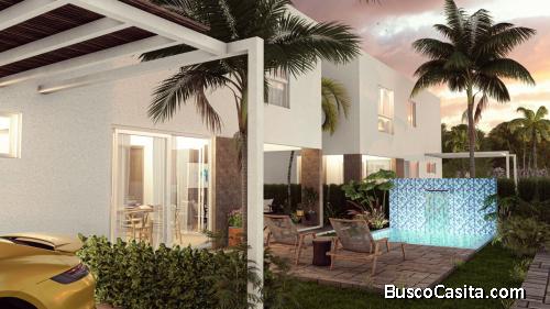 CORAL VILLA PALMERA I NUeva construcción Villa y  townhouse DE LUJO 2 Recámaras de 2 pisos   1 y 2 B