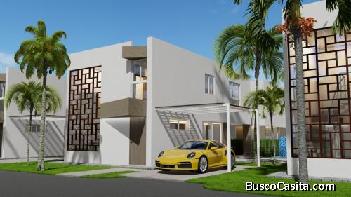 CORAL VILLA PALMERA I En venta Viviendas 3 Recámaras de 2 niveles    1 o 2 parqueos en Punta Cana, L