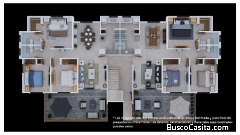 VENTA DE Apartamento  1 Cuarto de dormir     EN AUT SAN ISIDRO 591