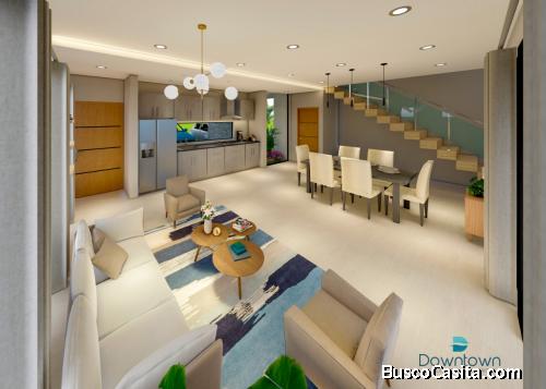 DOWNTOWN RESIDENCES BAVARO PUNTA CANA VENTA Y RENTA INMUEBLE  1 o 2 Baths  464