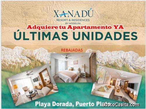 YA QUEDAN 5 APTOS DE 250, EN EL PROYECTO XANADU DE  PLAYA DORADA.. NO SE QUEDE FUERA