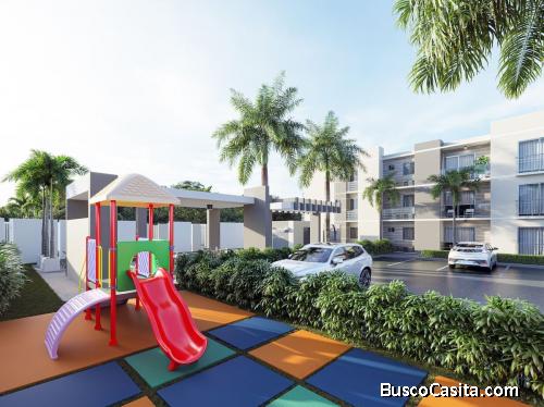 BÁVARO ISLAND RESIDENCES EN VENTA CONDOMINIO 2, 3 Habs  1 Baño 1 o 2 parkings  en Primer Piso EN  PU