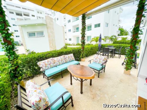 Apartamento Amueblado En Alquiler En Juan Dolio; Idi: 138228