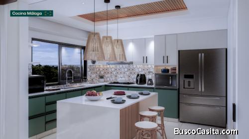 PROYECTO DE PROPIEDADES  DE 3 Habitaciones  EN PUNTA CANA VIVE AT VISTA CANA 828