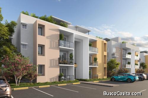 COMPRAR EAST TOWN RESIDENCES  APARTAMENTOS 3 Habs  1 Baño 2 parqueos  en 3er Piso EN PUNTA CANA BAVA
