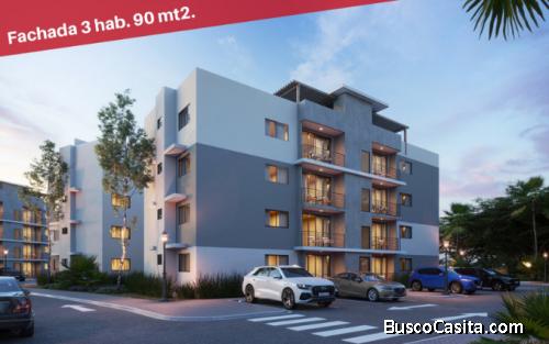 DISPONIBILIDAD CONDOMINIO de 2 y 3 habitaciones   en 4to Piso Próximo a la Av. Jacobo Majluta 4