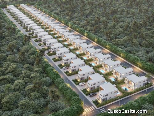 RESIDENCIAL FRIGILIANA  TOWNHOUSE 3 DORMITORIOS EN PUNTA CANA BAVARO