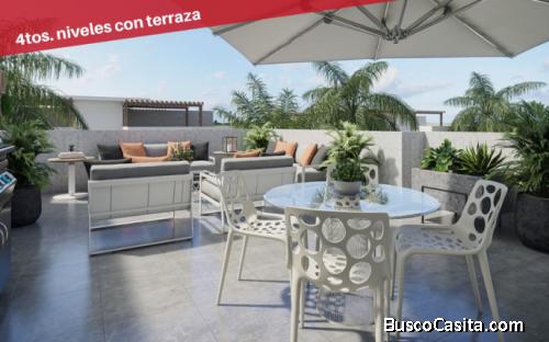 PALMAS DE SANTO DOMINGO NORTE APARTAMENTOS de 2 y 3 dormitorios  EN TERCER NIVEL 