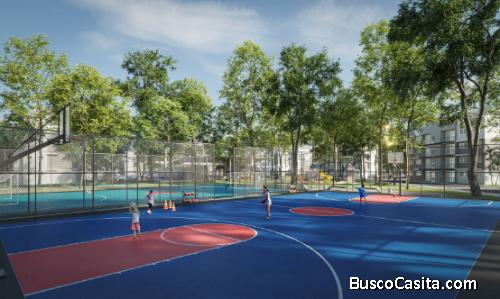 RESIDENCIAL PALMAS DE SANTO DOMINGO NORTE APTOs de 2 habs  EN TERCER NIVEL  85