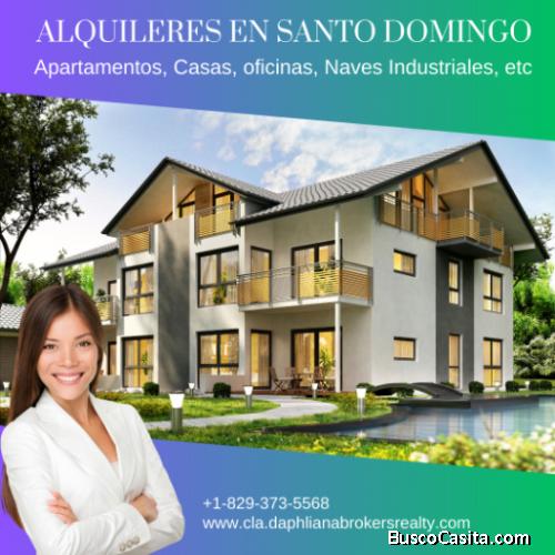 DISTRITO NACIONAL En alquiler Apartamento con 1, 2 y 3 dormitorios 