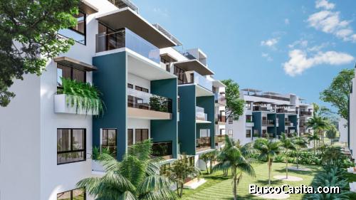 RESIDENCIAL OASIS PARK 1 HAB EN SEGUNDO NIVEL EN PUNTA CANA 770