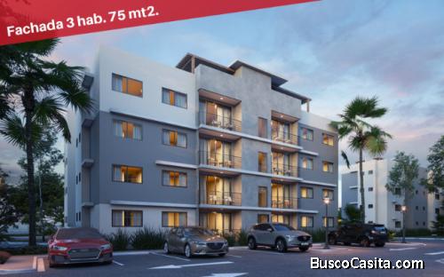Proyecto PALMAS DE SANTO DOMINGO NORTE APTOs de 2 y 3 habitaciones  EN 2DO NIVEL  En Sto Dgo 476