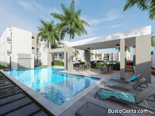 RESIDENCIAL BÁVARO ISLAND RESIDENCES Aptos de 1 dormitorio  EN 2DO NIVEL en PUEBLO BAVARO PUNTA CANA