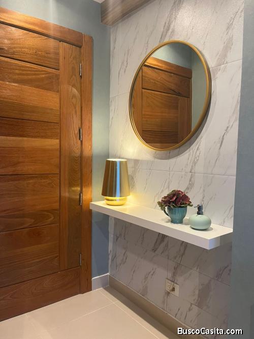 Alquilo Bello, Elegante y Moderno Apartamento Amueblado a 1 min del Downtown Center D.N 