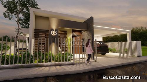 Casa en construcción en venta en proyecto cerrado zona Sur Santiago WPC07