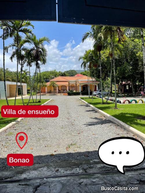VILLA CON AMPLIO TERENO DE VENTA EN BONAO
