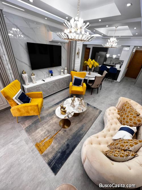Apartamento Amueblado En Alquiler Bella Vista Piso Alto; Idi: 140409