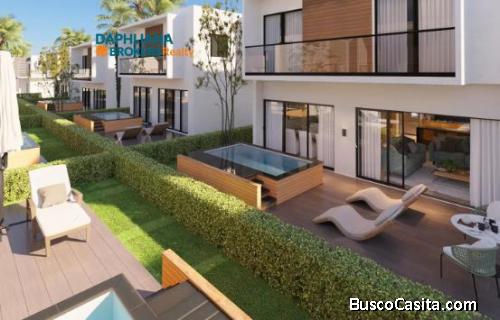Para vender  condominio de villas piscina en RD