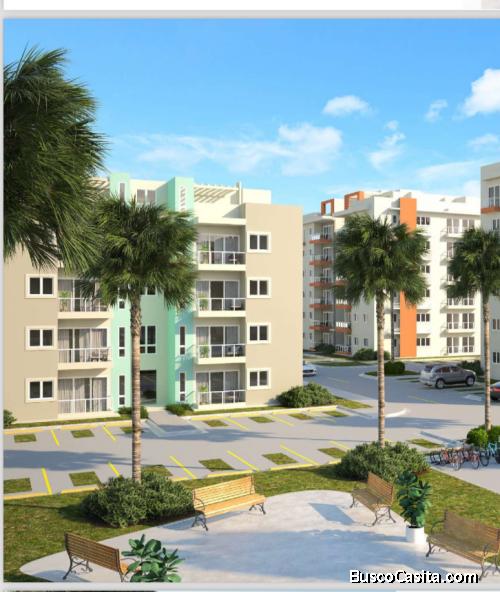 HERMOSO APARTAMENTO AMUEBLADO CON VISTA ALA PISCINA
