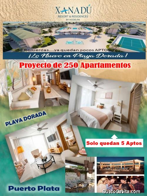 VENTA APTOS EN PLAYA DORADA EN PROYECTO XANADU, SOLO  5 UNIDADES…ERAN 250
