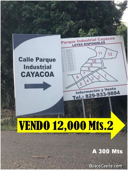  VENDO TERRENO DE 12,000 Mts.2 a 300 Mts. AUT. DUARTE, KM. 18, CALLE ASFALTADA Y BUEN ENTORNO