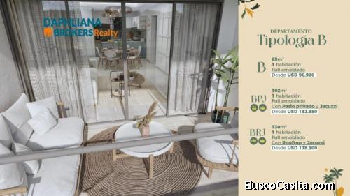 VENDER Apartamentos 1 y 2 Cuartos de dormir  VISTA CANA Punta Cana La Altagracia
