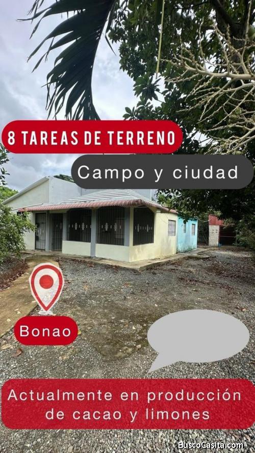 TERRENO DE 8 TAREAS DE VENTA EN BONAO