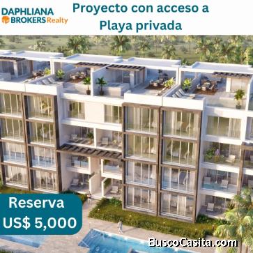 OCEAN BAY CONDOs DE LUJO de 3 Piezas FRENTE A LA PLAYA EN PUNTA CANA BAVARO