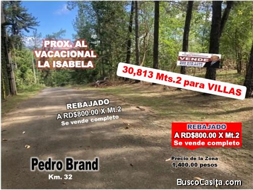 TERRENO PARA VILLAS, REBAJADO  casi 50% menos del precio de la Zona, PROX. VACACIONAL LA ISABELA