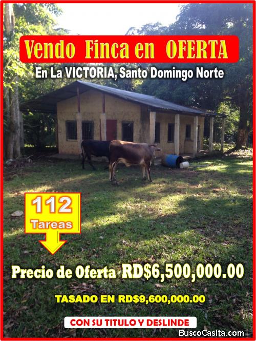Finca de  112 tareas en los Castillos de La Victoria,  Santo Domingo Norte