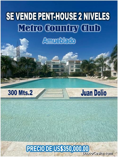 ATENCION JUAN DOLIO: PENTHOUSE de 300 MTS.2 en Metro Country Club, 4 HABS.