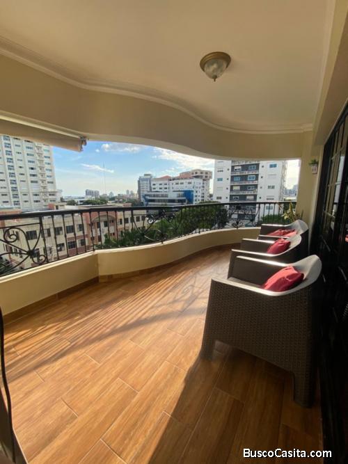 Piso alto con vista al mar en RENTA  en La Esperilla