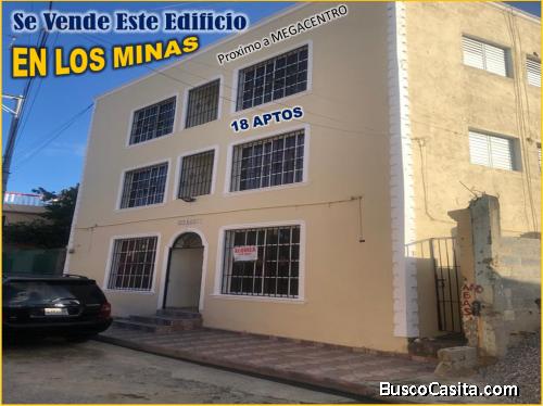 VENDO EDIFICIO DE 3 NIVELES DE 18 APARTAMENTOS PROXIMO A MEGACENTRO POR LA SAN VICENTE
