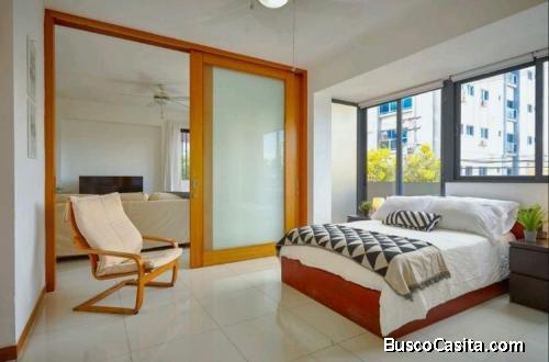 .Moderno Apartamento  Amueblado de 2 habitaciones en alquiler,