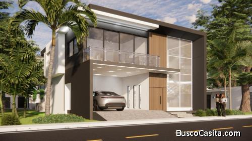 Venta De Casa En Proyecto Cerrado En Gurabo , Santiago ; Idi: 142402
