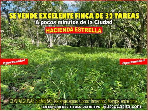 Vendo Finca de 32 Tareas en Hacienda Estrella,  a 30 minutos de la Ciudad