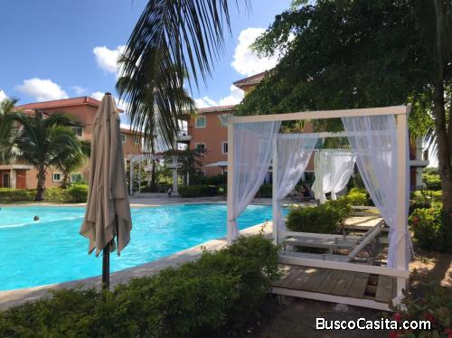 APARTAMENTO AMUEBLADO A 10 MINUTOS DE PLAYA PRIVADA