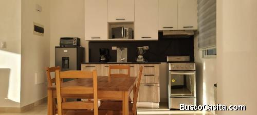 Pueblo Bávaro 700 usd residencial amoblado 2 dormitorios  En Alquiler