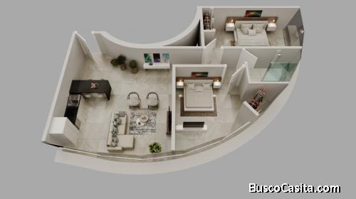 Pisos 2 Habitaciones para vivir en Cana Bay