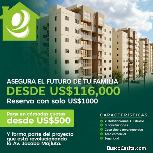 Apartamento en venta en torre en la Jacobo Majluta