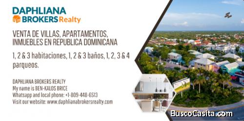 Oferta Inmobiliaria  Real Estate 1 Dormitorio  1, 2 Baths   En  Villa Juana Daphlina Brokers REALTY