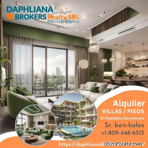 En Los Trinitarios Se alquila  Se renta Villa, Casa, Vivienda  | Daphliana Brokers Realty