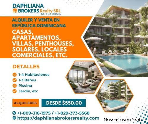 Se alquila  Se renta En Arroyo Hondo Apartamentos, pisos, inmuebles 3 habitaciones 