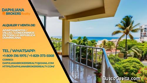 Villas Alquileres vacacionales Beahfront en Las Terrenas República Dominicana