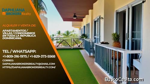 Apartamento y Casa Alquileres vacacionales Beahfront en Cap Cana 