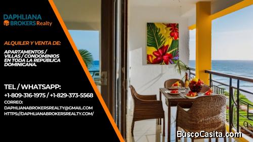Moderno proyecto en construcción 2 habitaciones Alquiler vacacional cerca al mar en Bávaro 