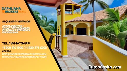 Renta corta Beach Club En Boca Chica 